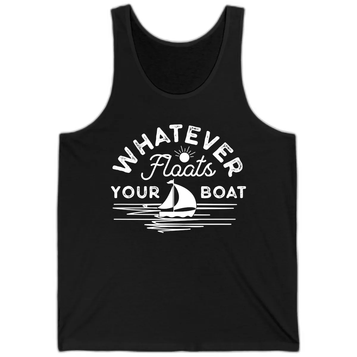 Whatever Floats Your Boat Design Tank in Black