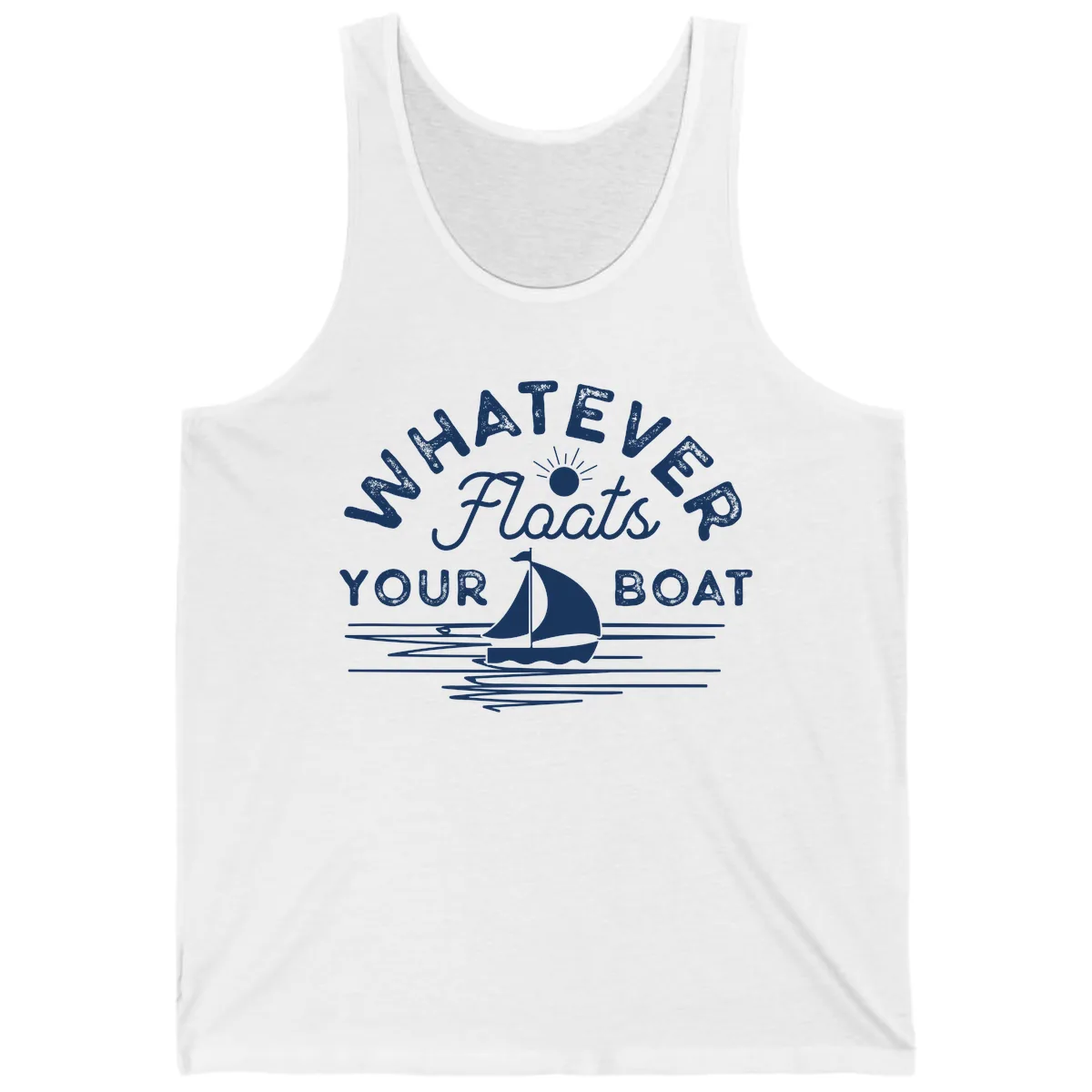 Whatever Floats Your Boat Design Tank in White