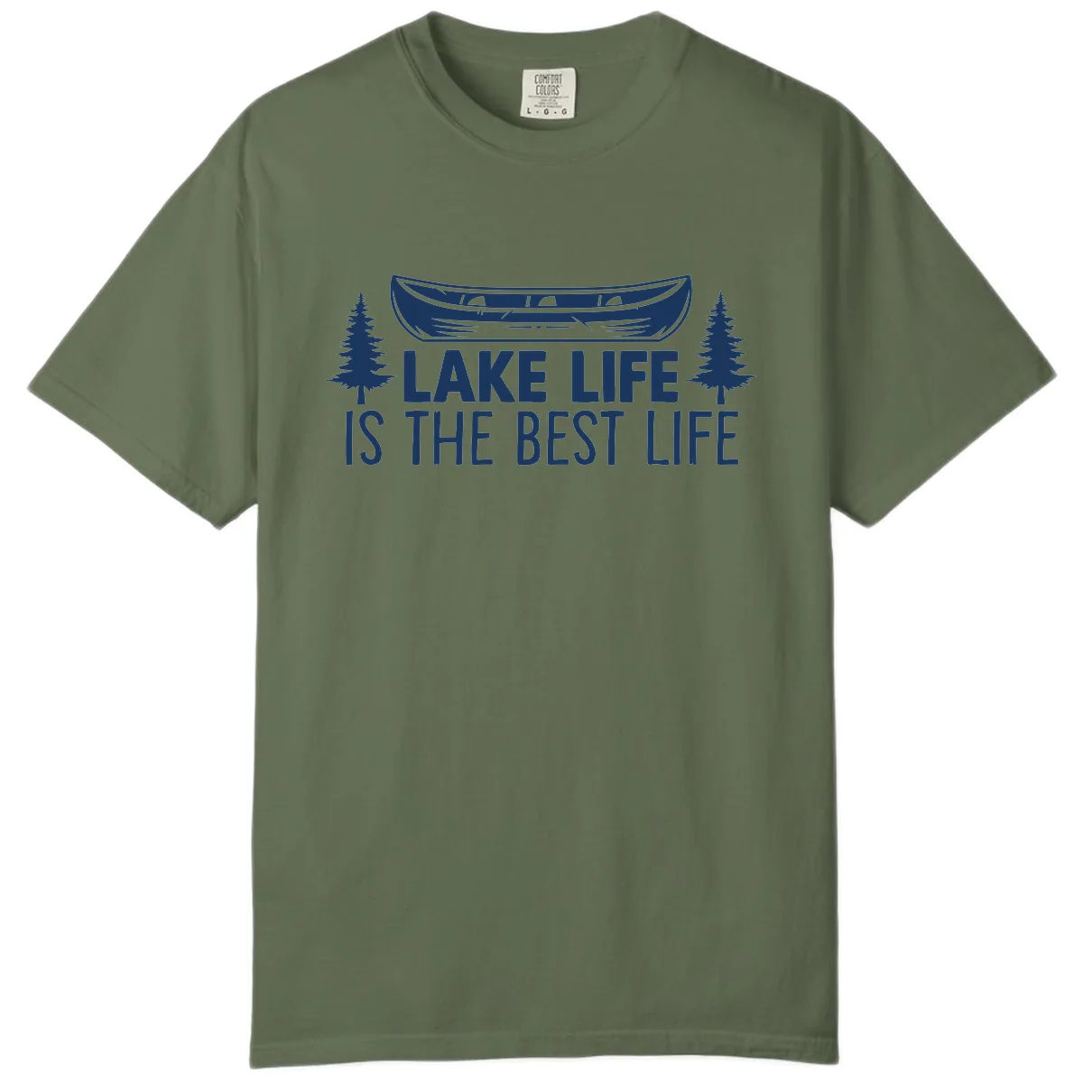 Lake Life Is The Best Life Design Comfort Color in Sage