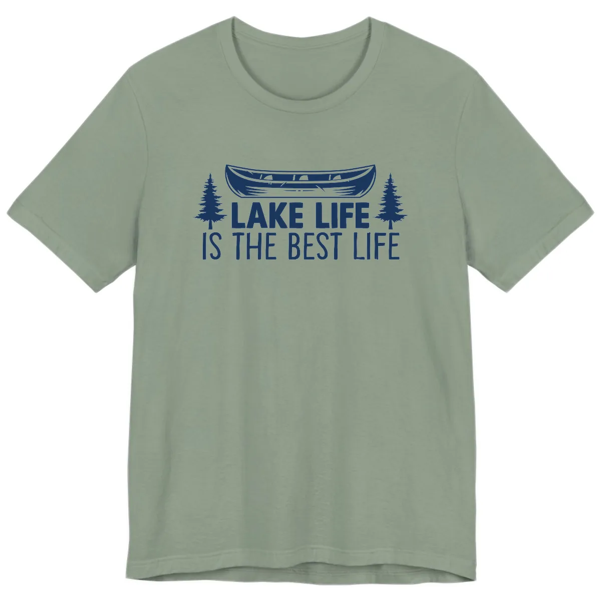 Lake Life Is The Best Life Design Premium T-Shirt in Sage