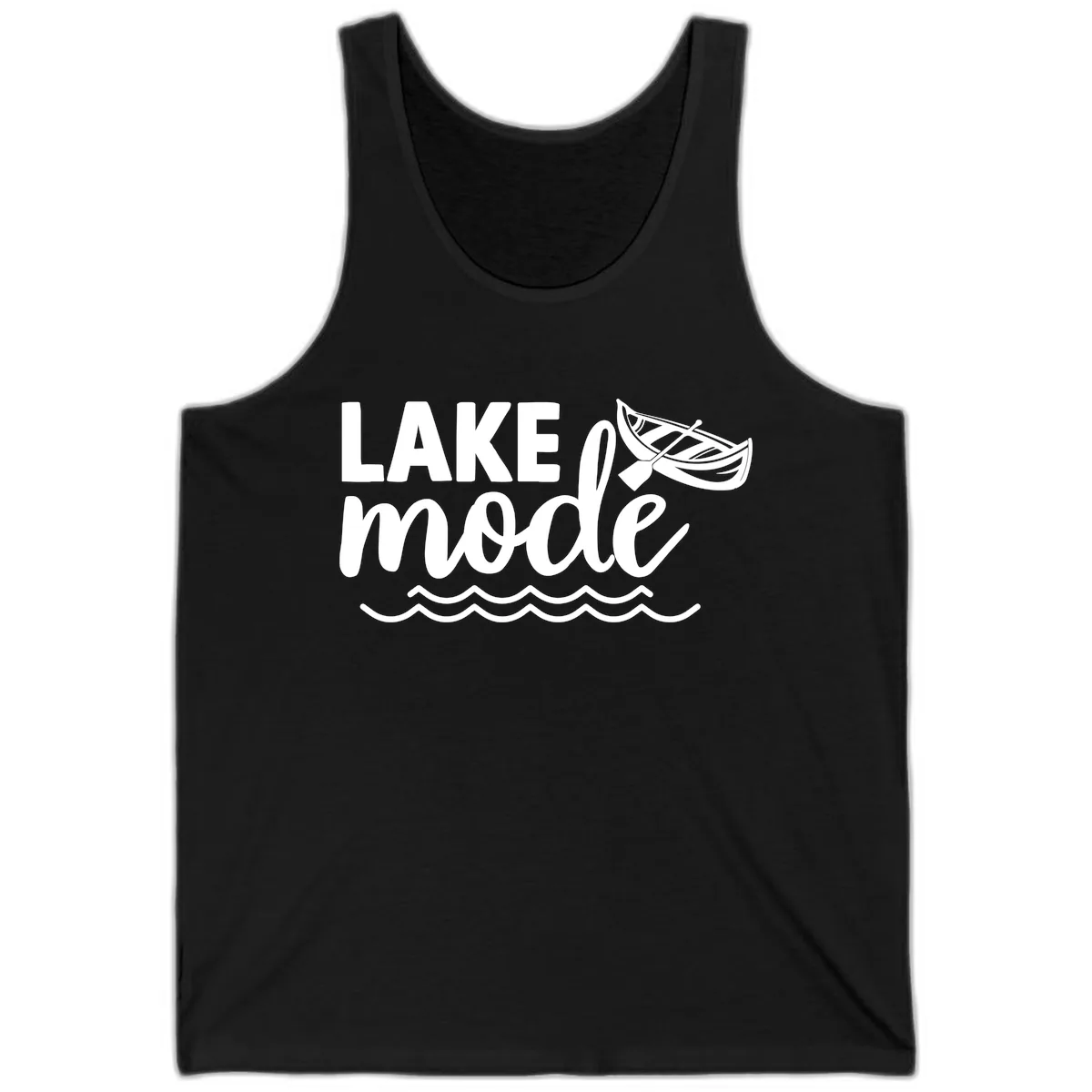 Lake Mode Canoe Design Tank in Black