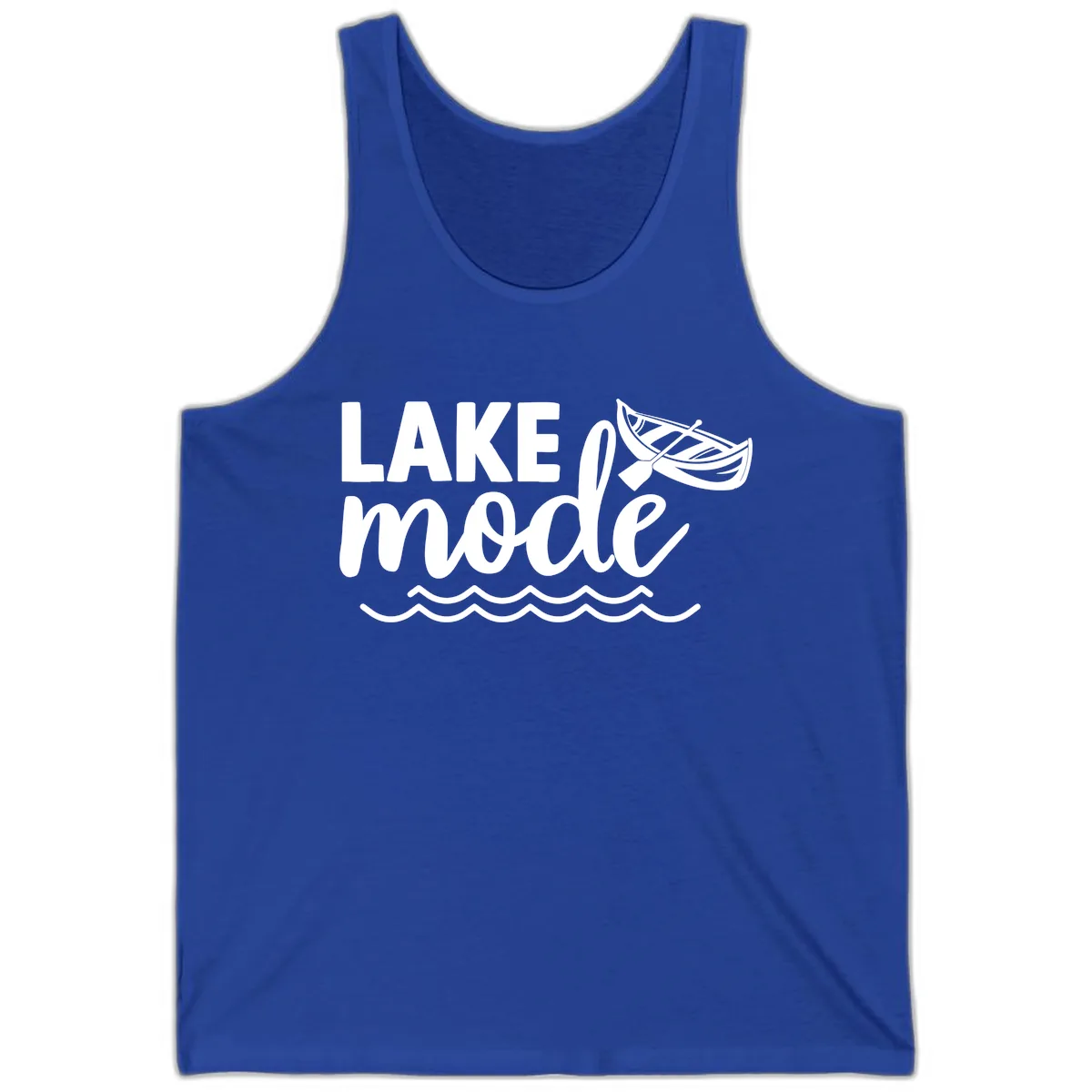 Lake Mode Canoe Design Tank in True Royal