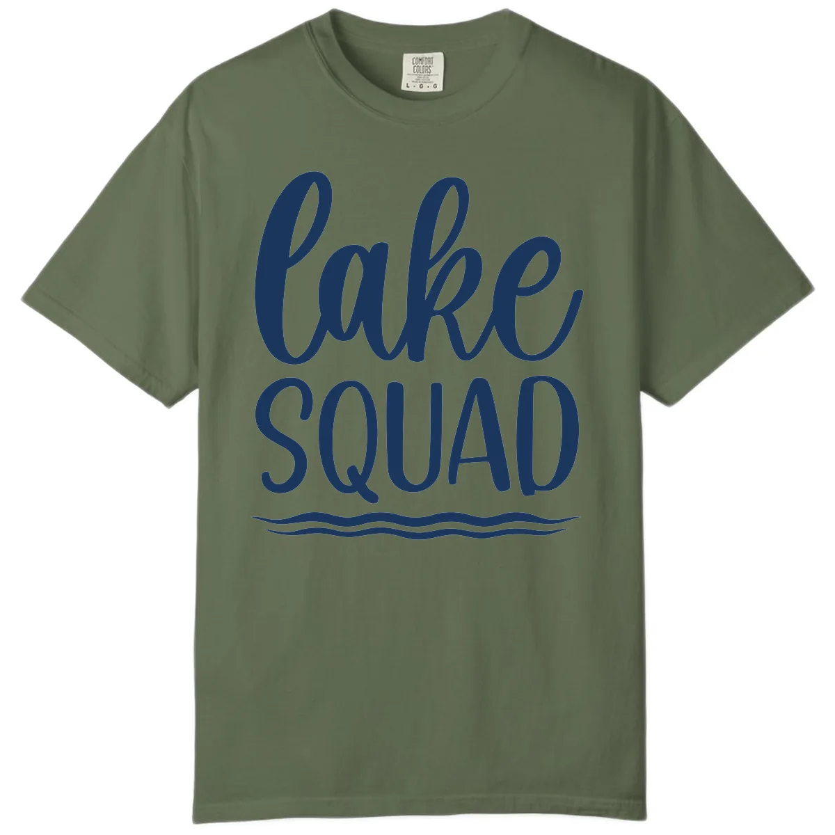 Lake Squad Typography Design Comfort Color in Sage