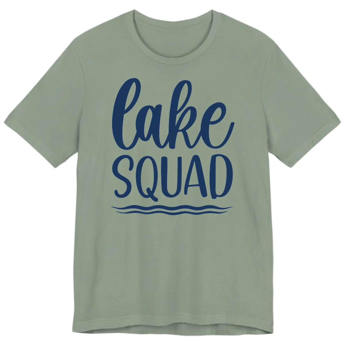 Lake Squad Typography Design Premium T-Shirt in Sage