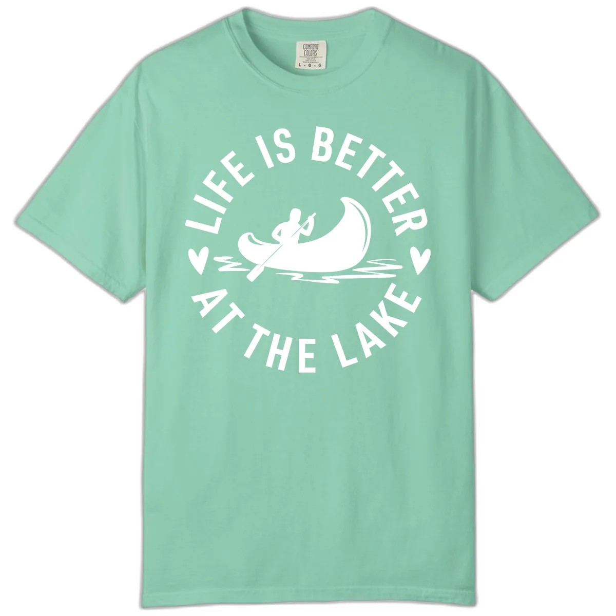 Life Is Better At The Lake Design Comfort Color in Island Reef