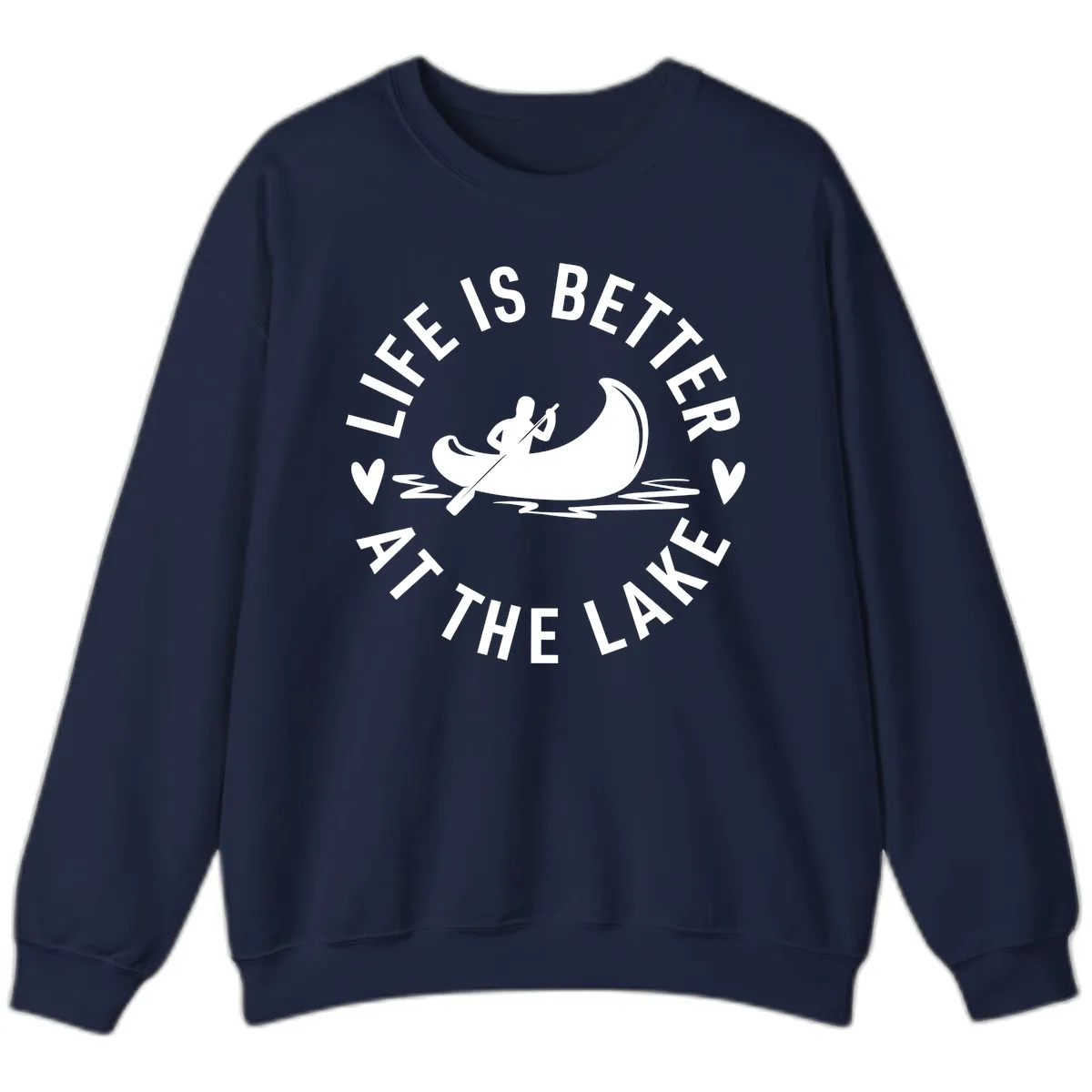 Life Is Better At The Lake Design Sweatshirt in Navy