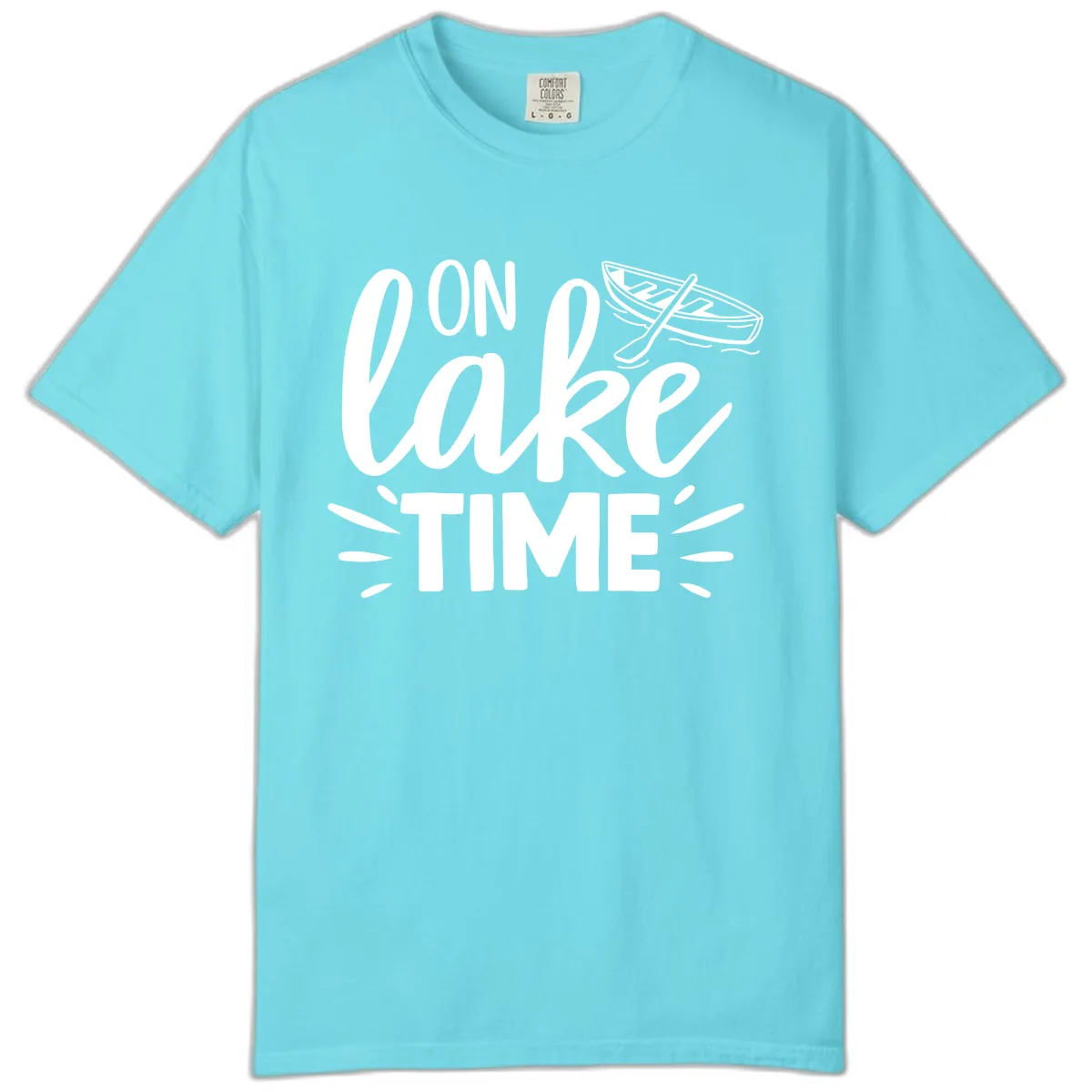 On Lake Time Boat Design Comfort Color in Lagoon Blue