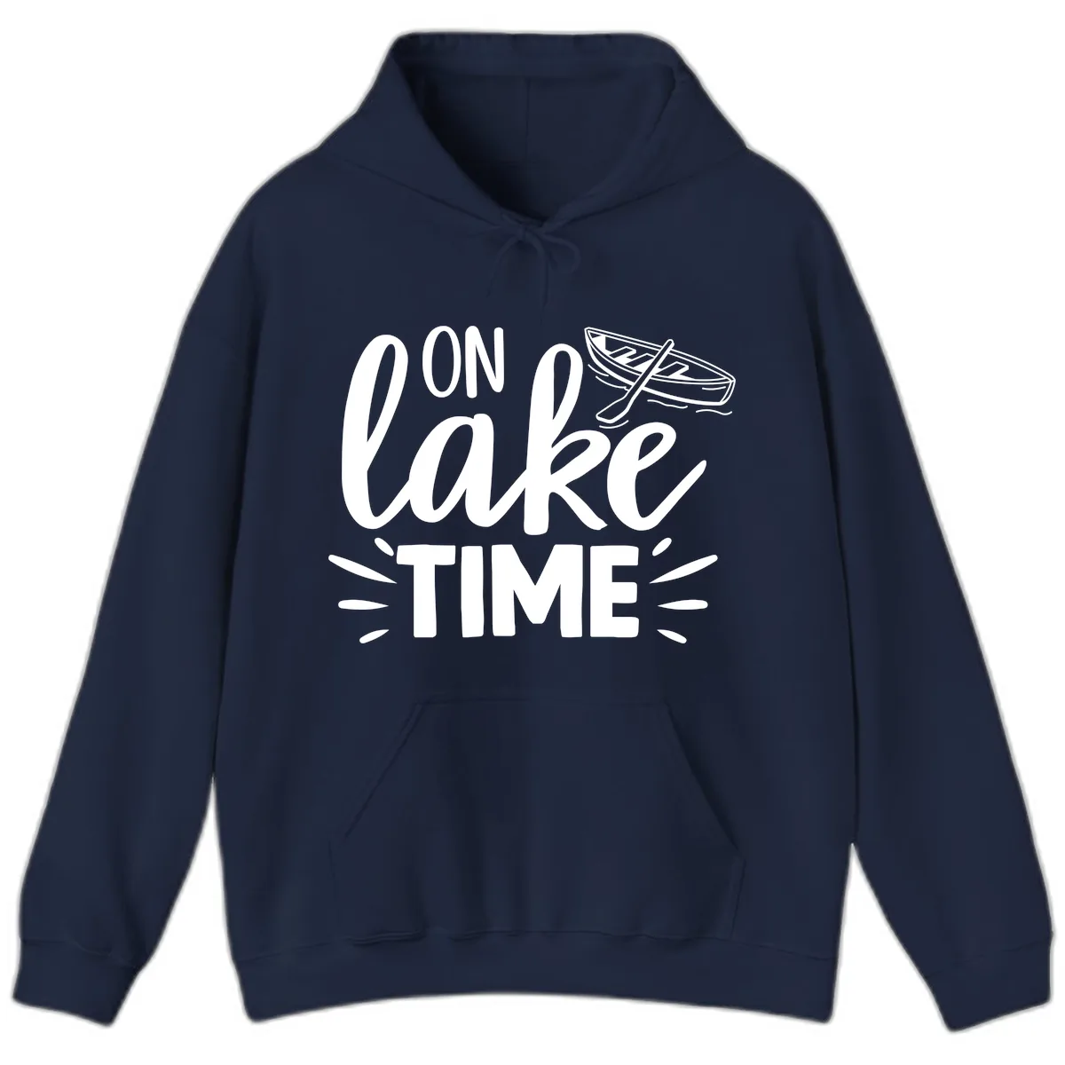 On Lake Time Boat Design Hoodie in Navy