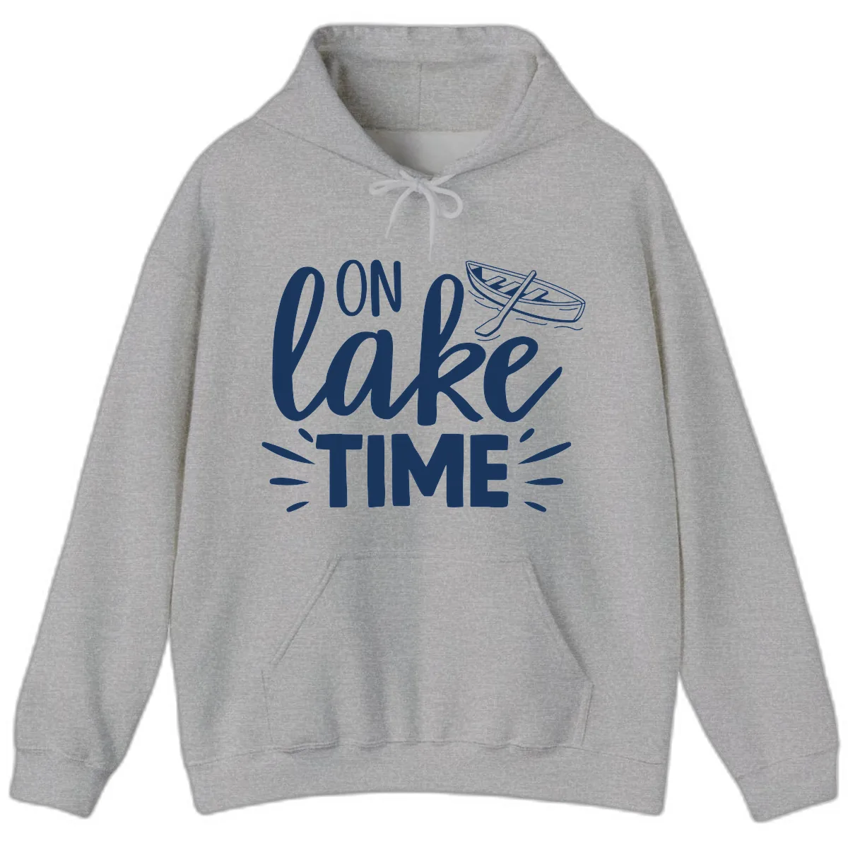 On Lake Time Boat Design Hoodie in Sport Grey