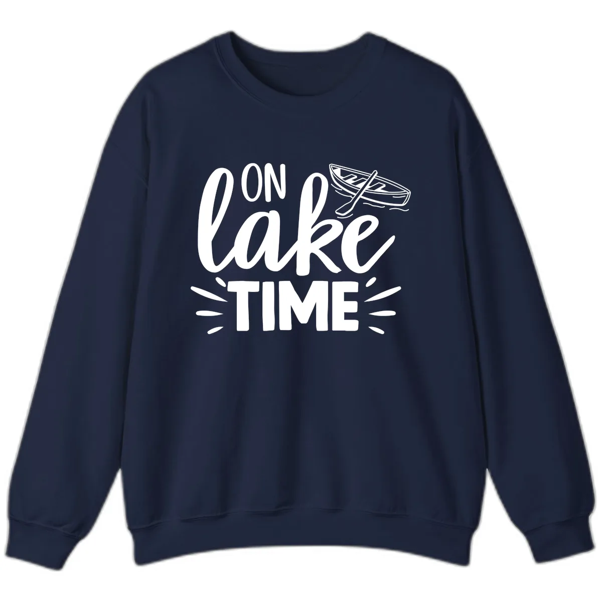 On Lake Time Boat Design Sweatshirt in Navy