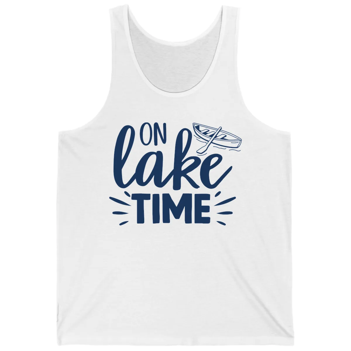 On Lake Time Boat Design Tank in White