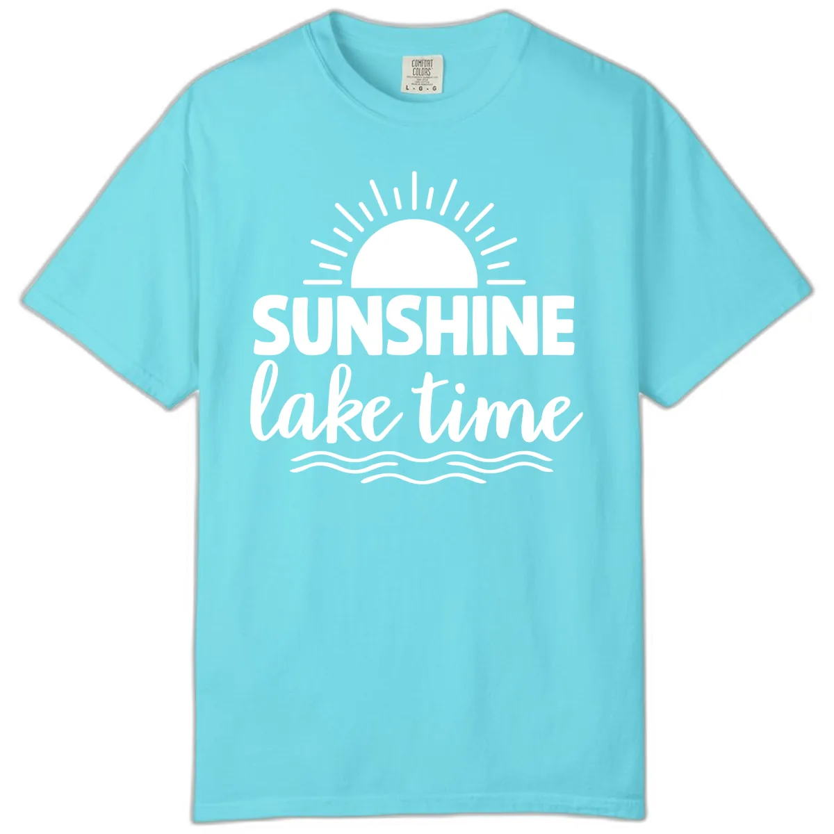 Sunshine Lake Time Design Comfort Color in Lagoon Blue
