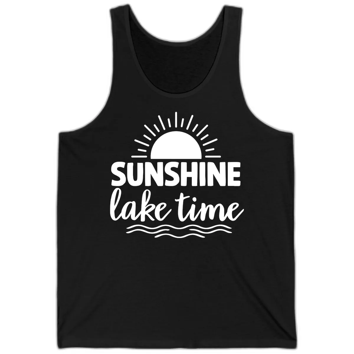 Sunshine Lake Time Design Tank in Black