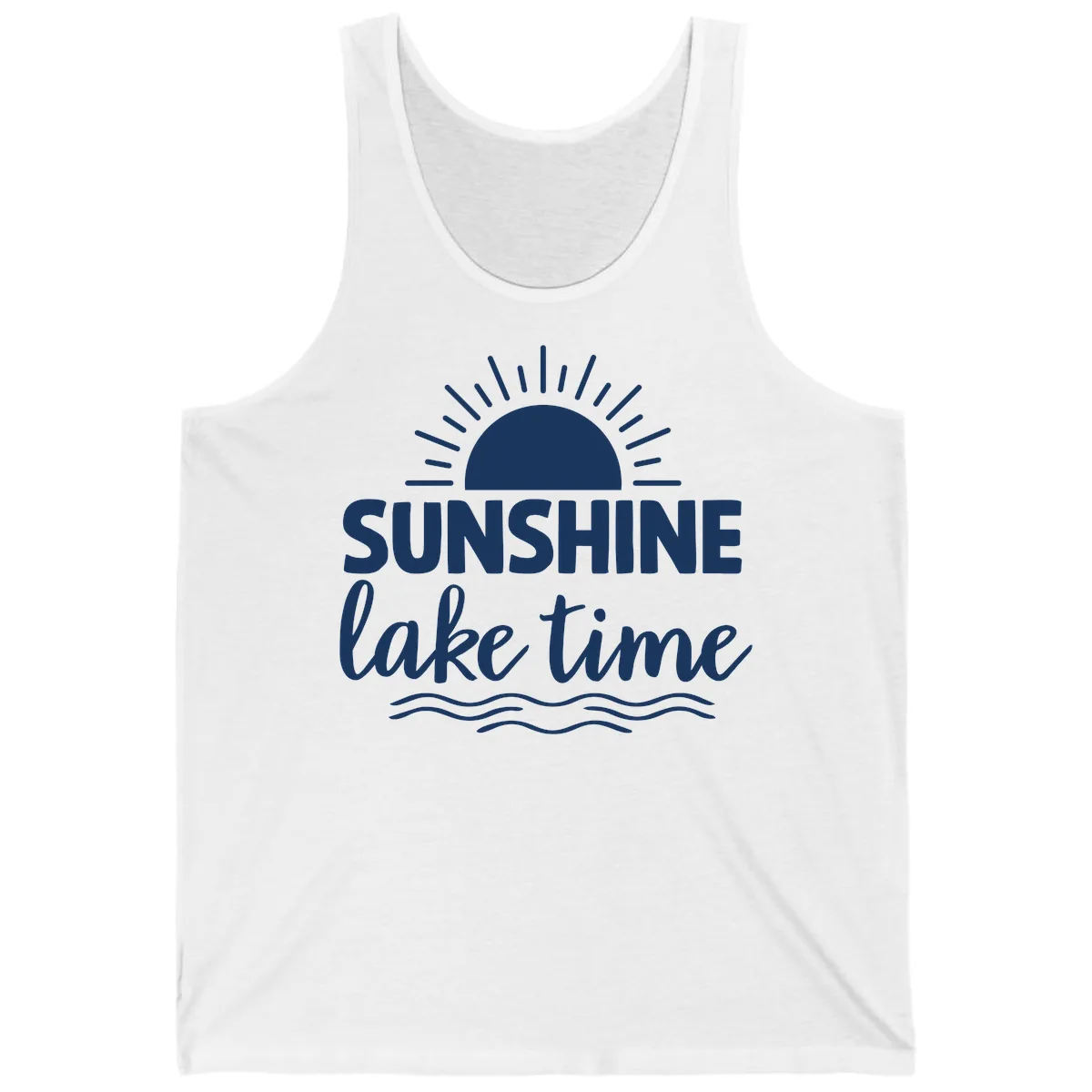 Sunshine Lake Time Design Tank in White