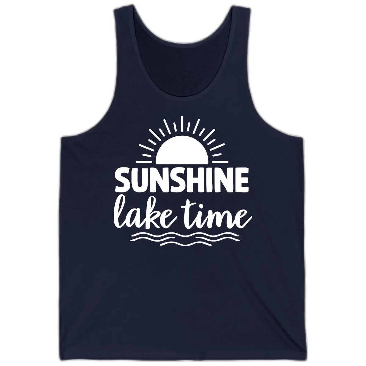 Sunshine Lake Time Design Tank in Navy