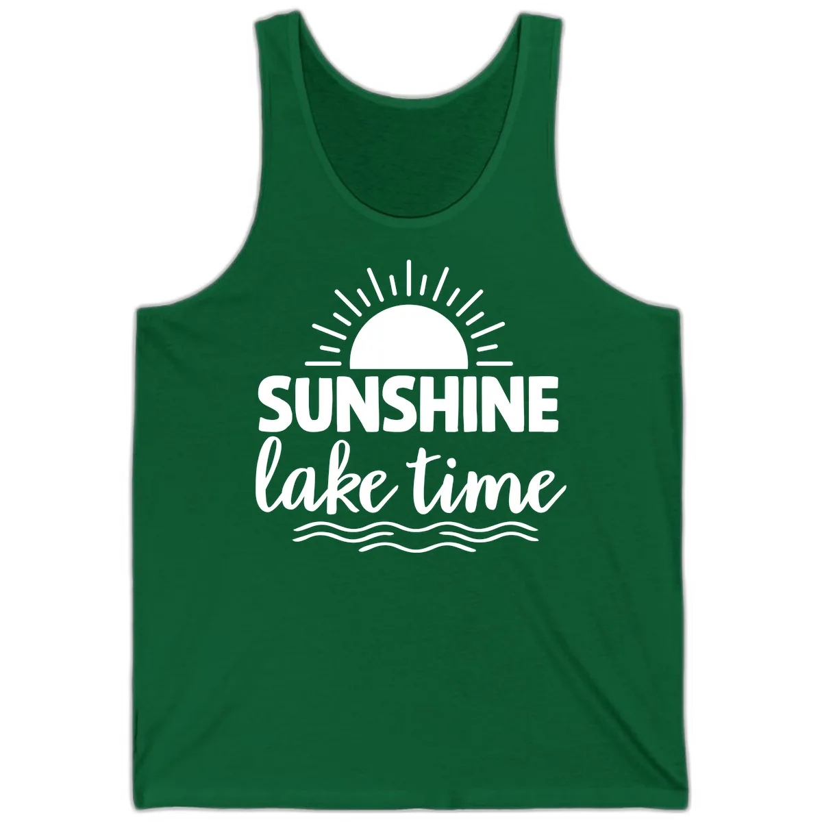 Sunshine Lake Time Design Tank in Kelly