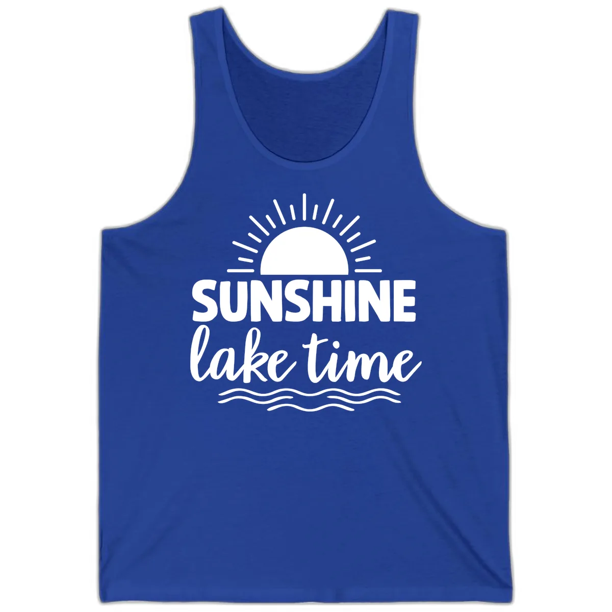 Sunshine Lake Time Design Tank in True Royal