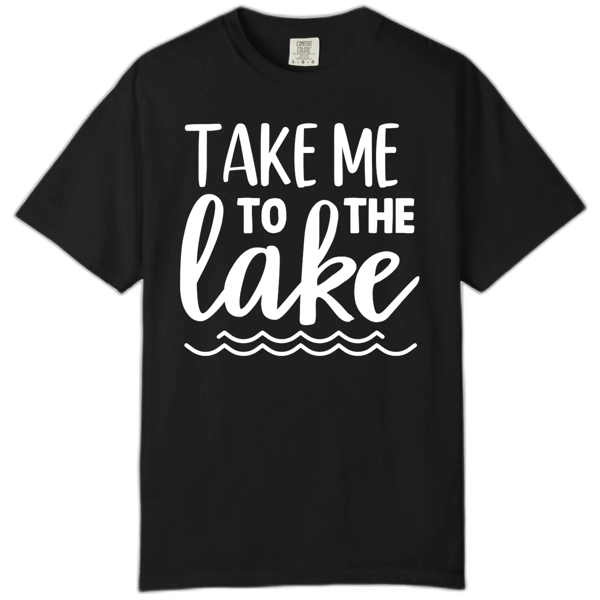Take Me To The Lake Comfort Color in Black