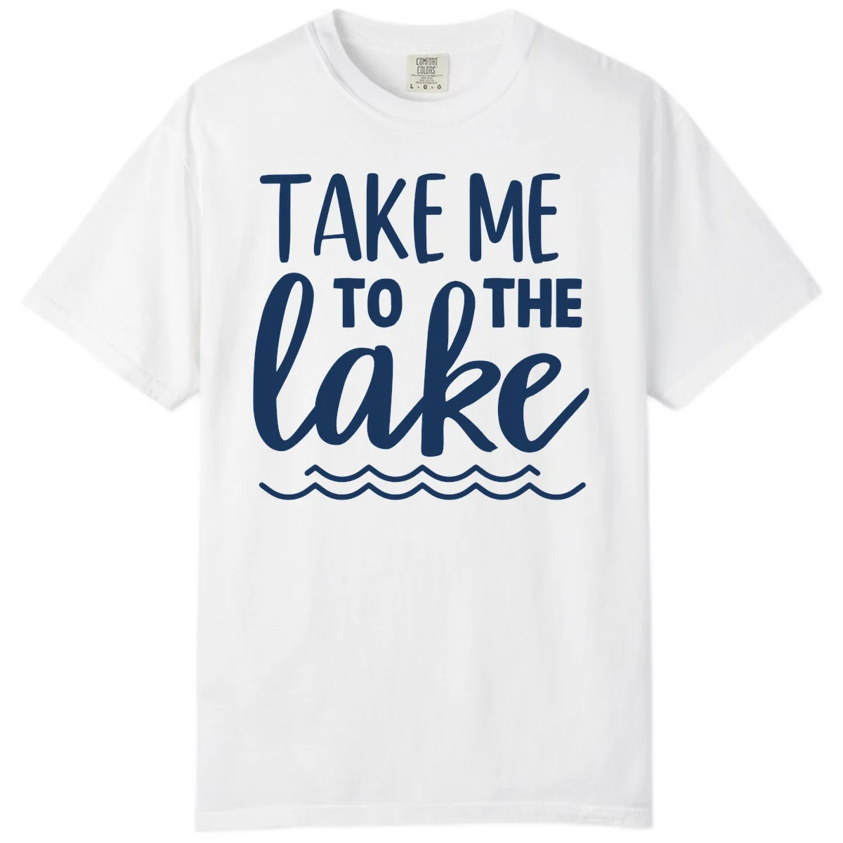 Take Me To The Lake Comfort Color in White