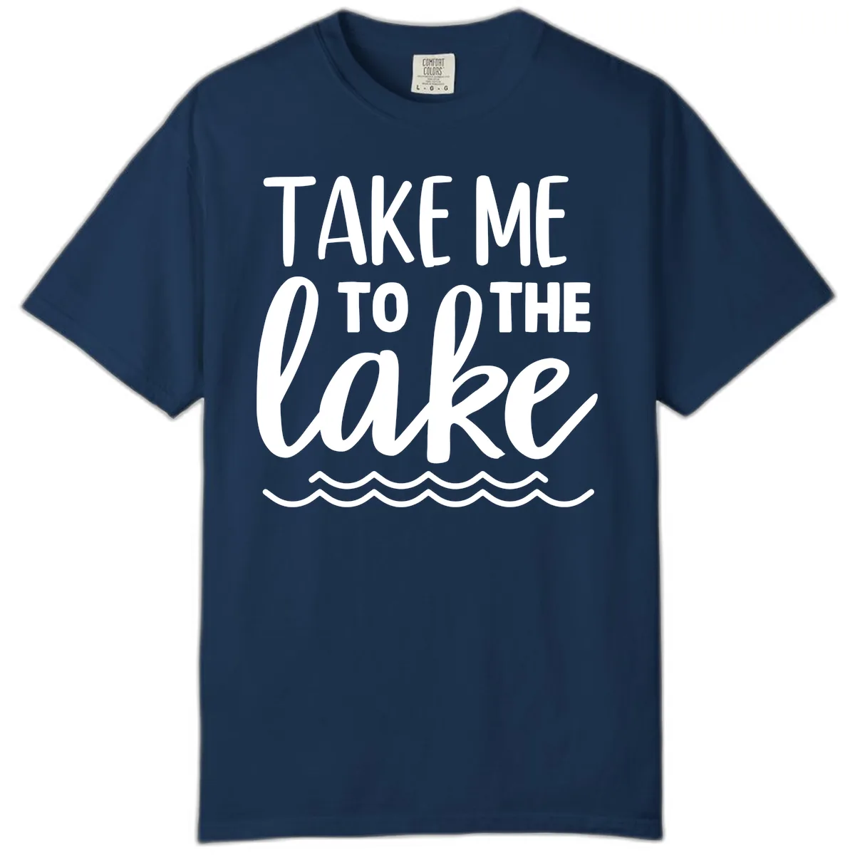 Take Me To The Lake Comfort Color in Navy