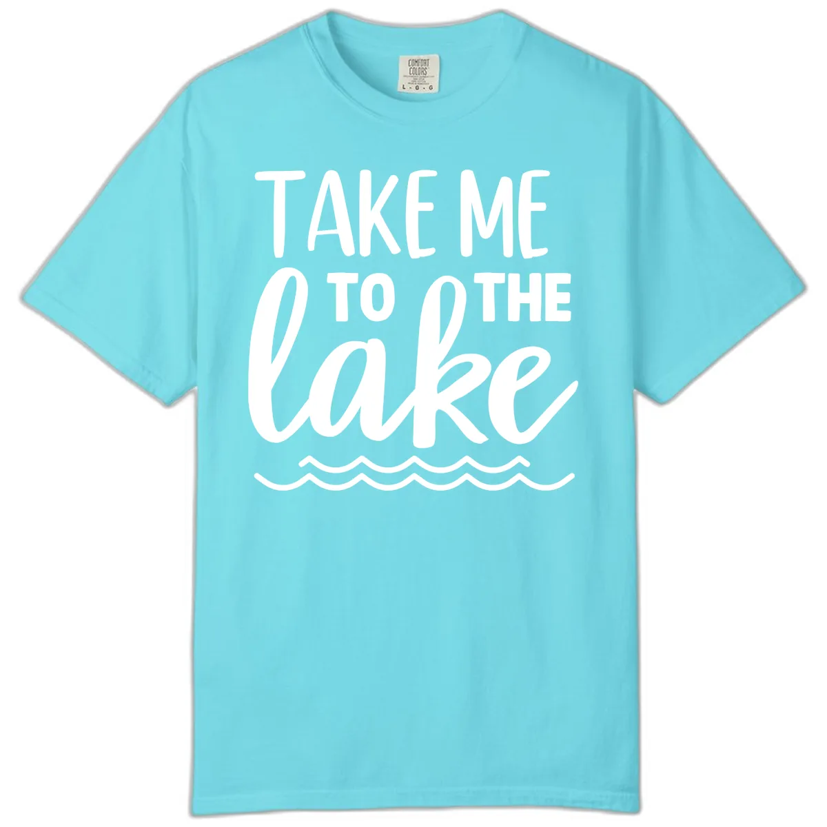 Take Me To The Lake Comfort Color in Lagoon Blue