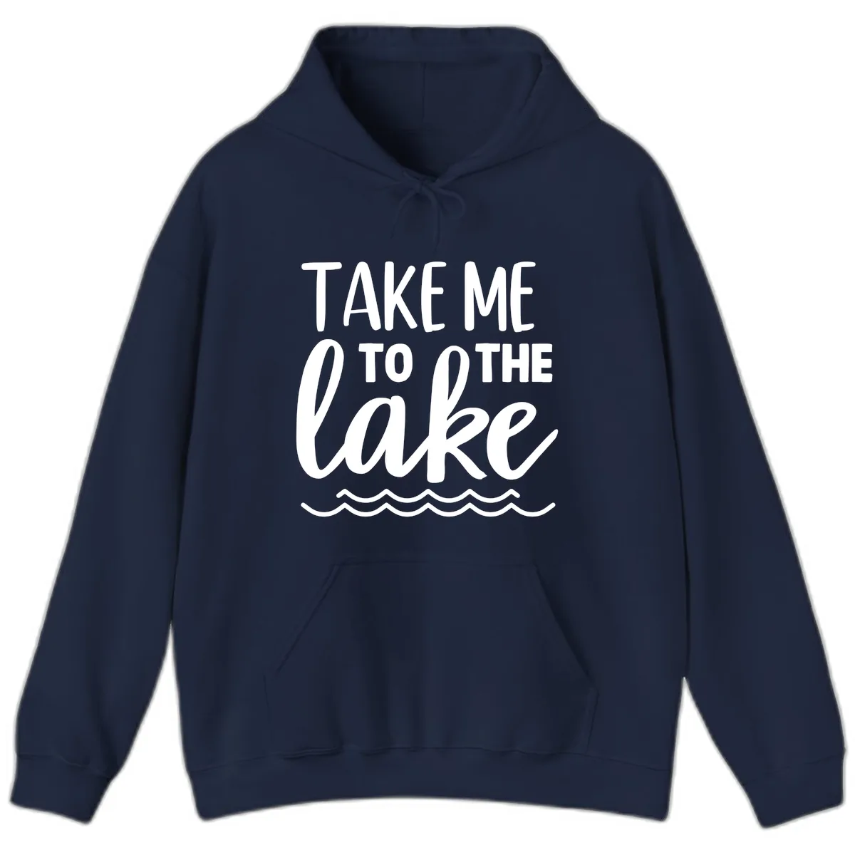 Take Me To The Lake Hoodie in Navy