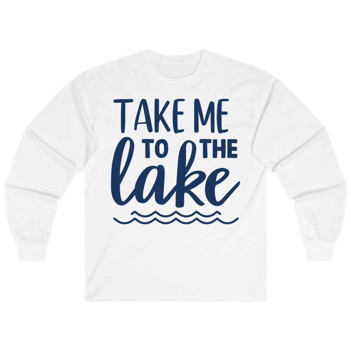 Take Me To The Lake Long Sleeve in White