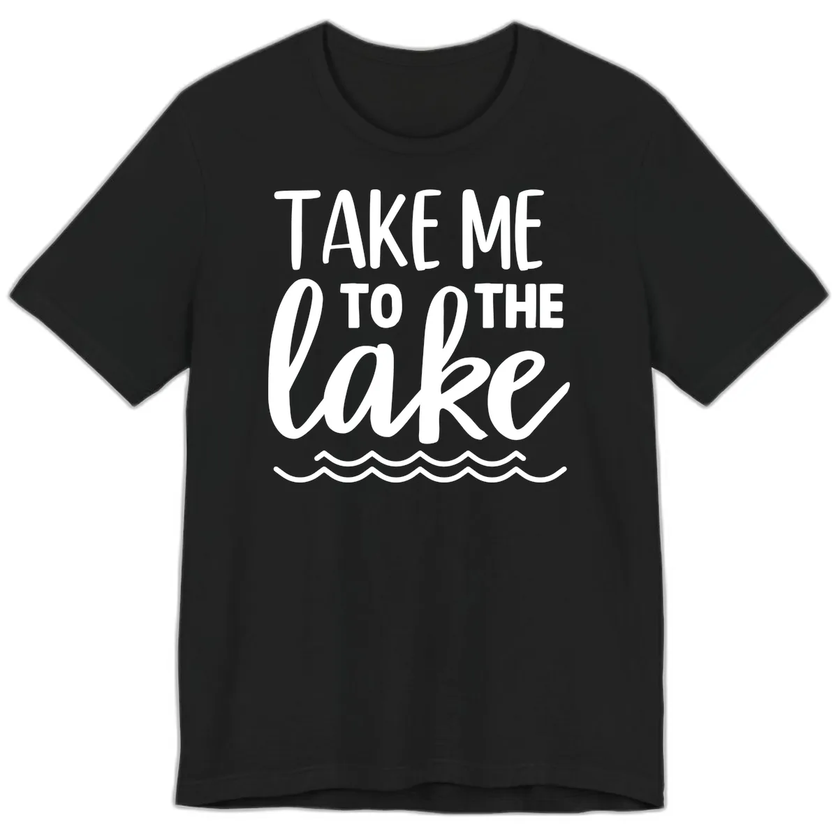 Take Me To The Lake Premium T-Shirt in Black