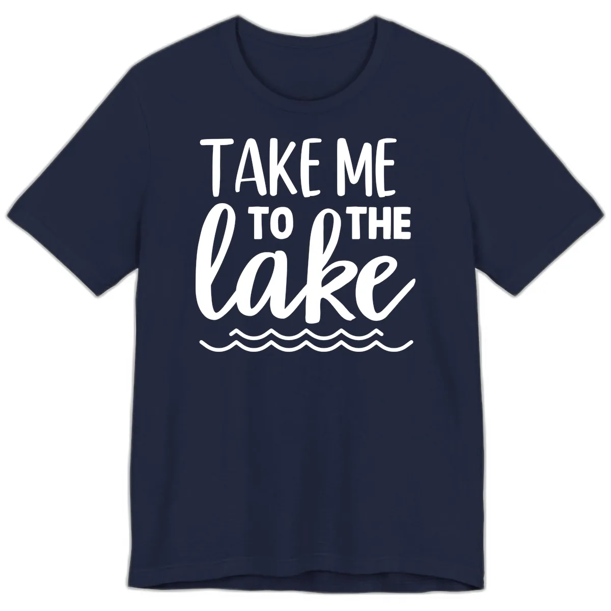 Take Me To The Lake Premium T-Shirt in Navy