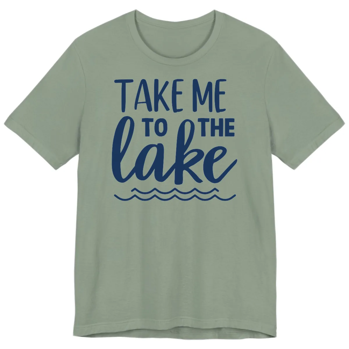 Take Me To The Lake Premium T-Shirt in Sage