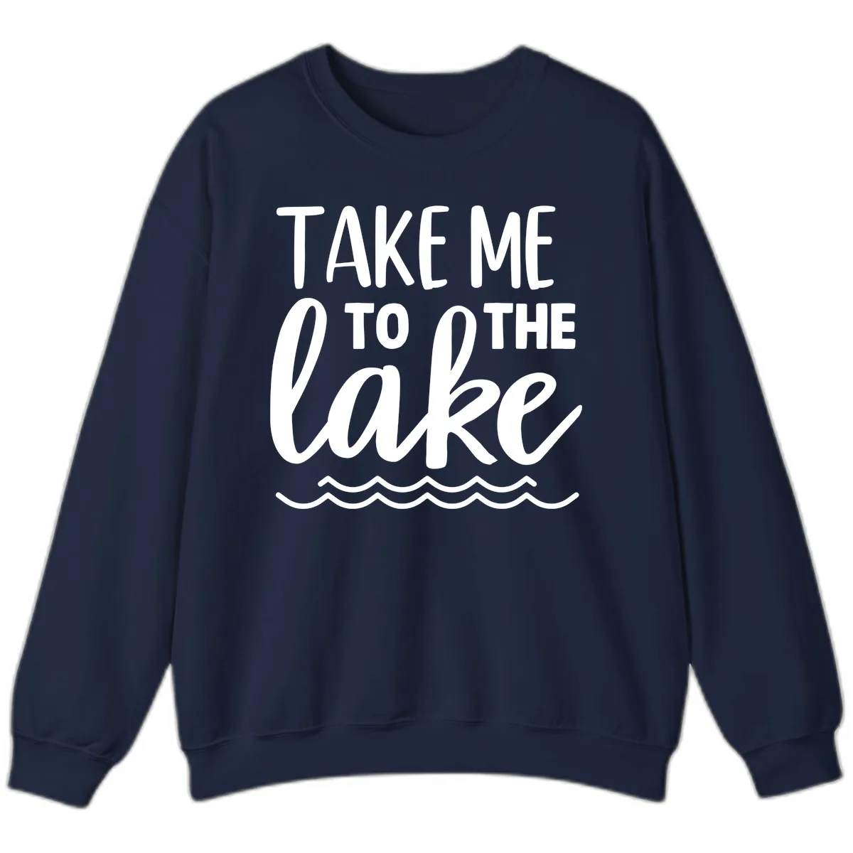 Take Me To The Lake Sweatshirt in Navy