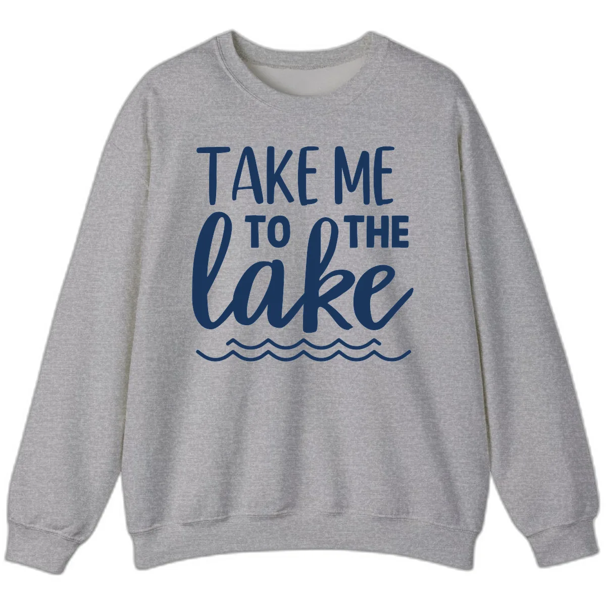 Take Me To The Lake Sweatshirt in Sport Grey