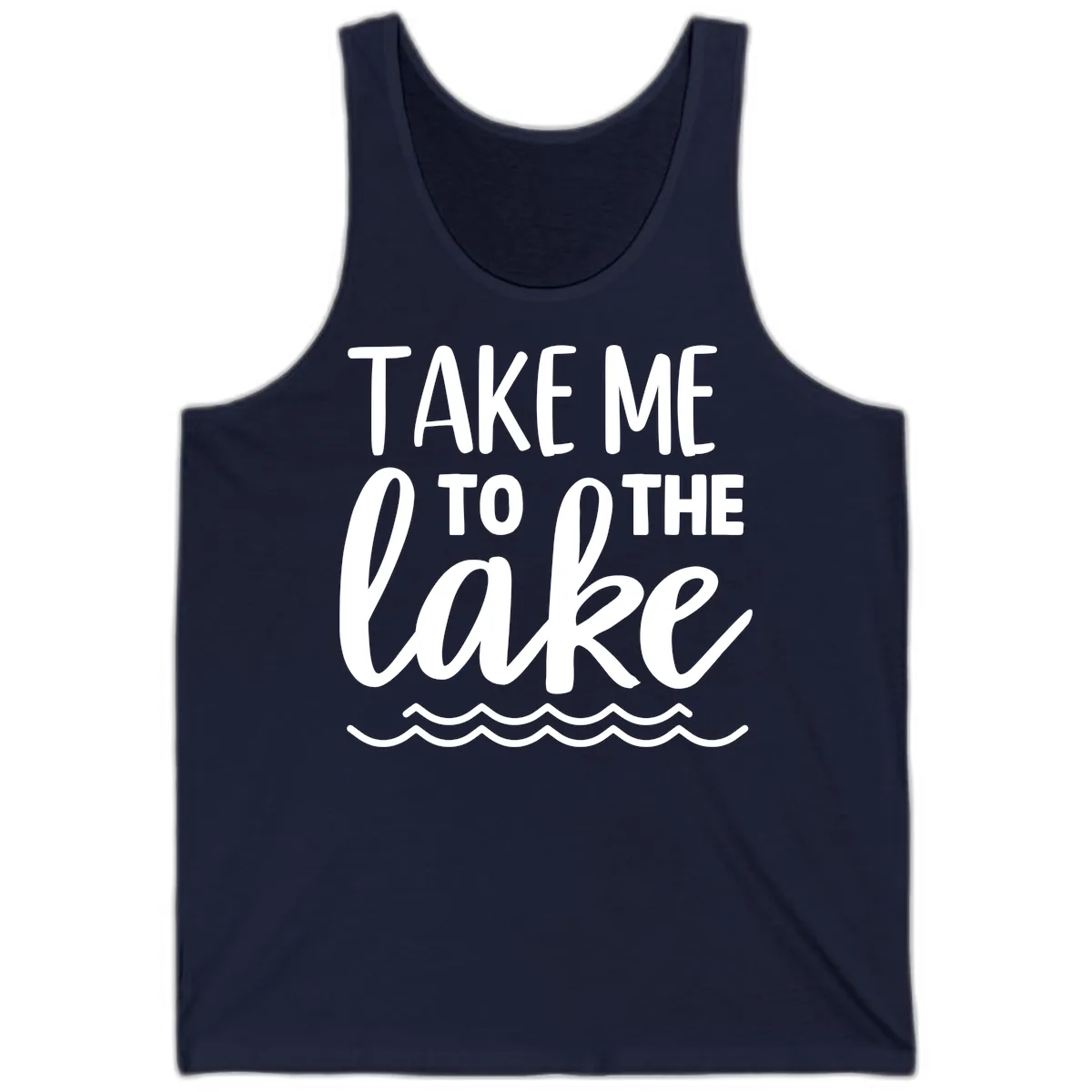 Take Me To The Lake Tank in Navy