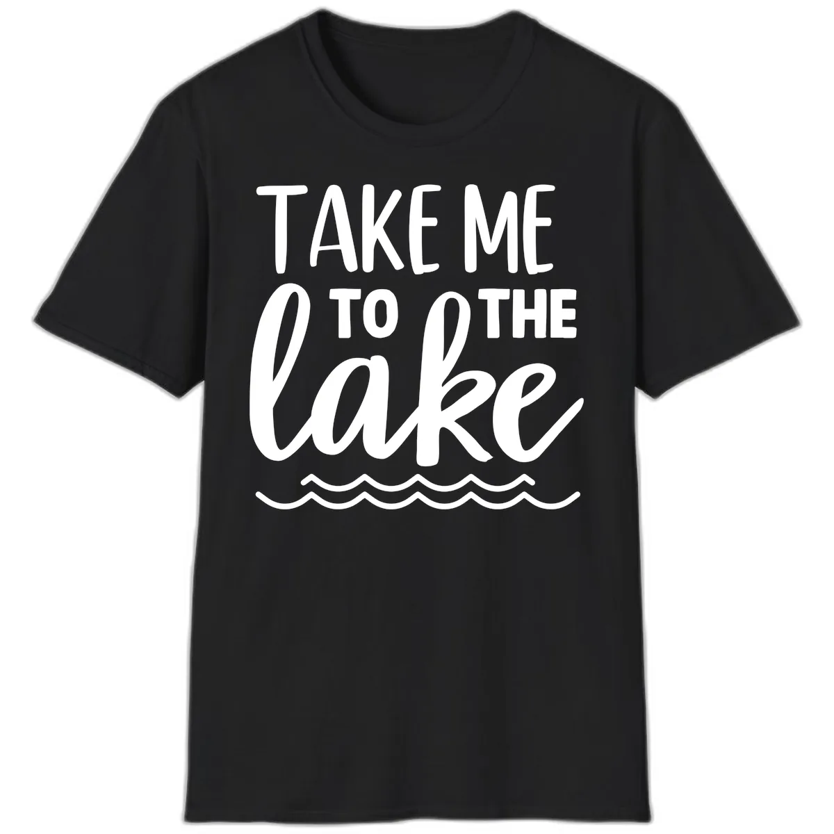 Take Me To The Lake T-Shirt in Black