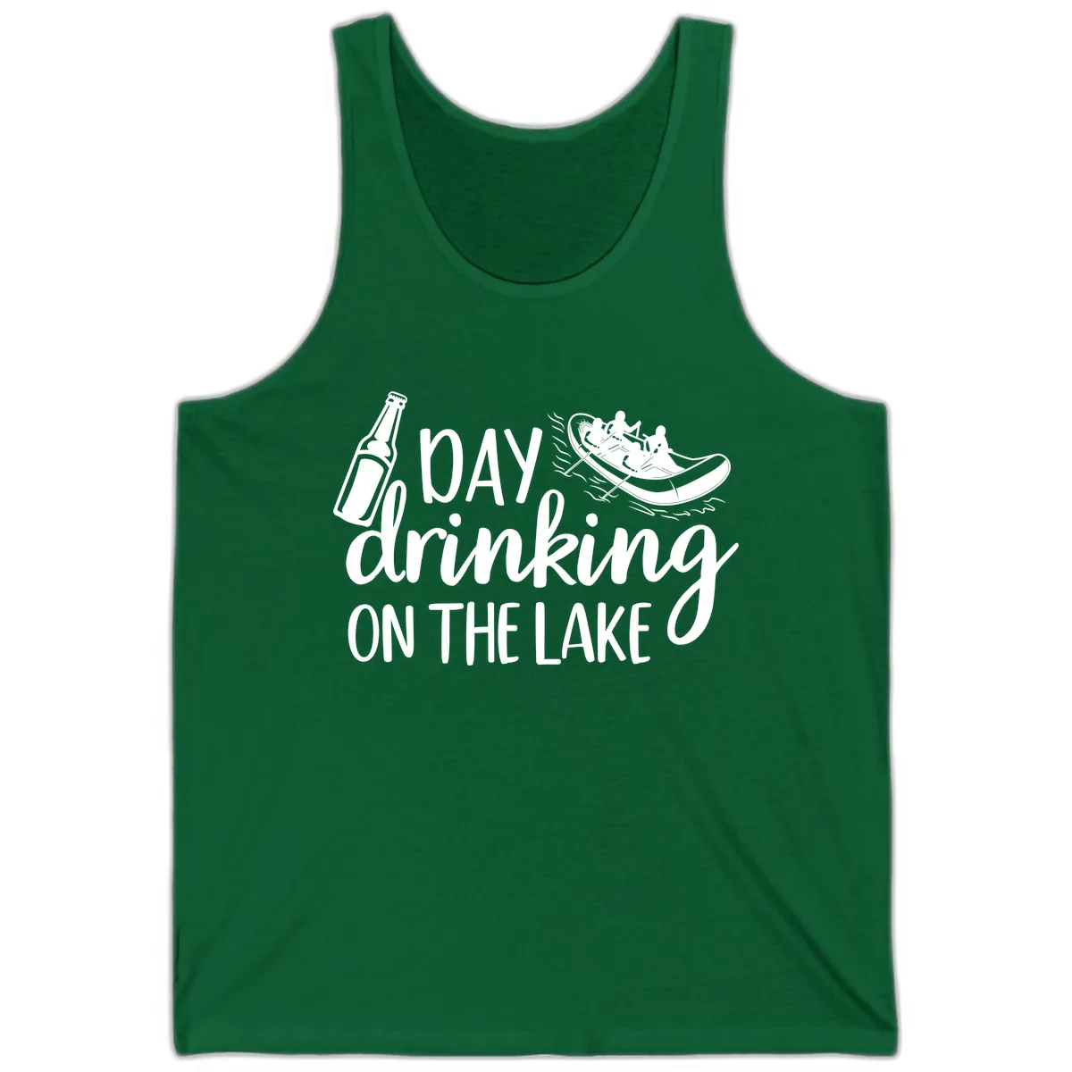 Day Drinking On The Lake Design Tank in Kelly