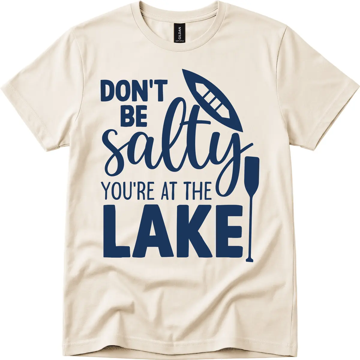 Don't Be Salty You're At The Lake T-Shirt in Natural