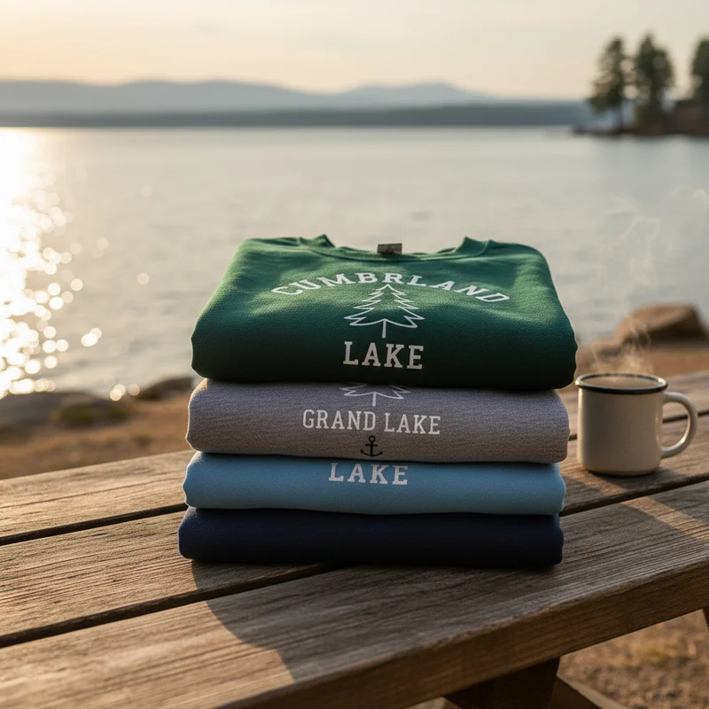 Lake Crewneck Sweatshirts
