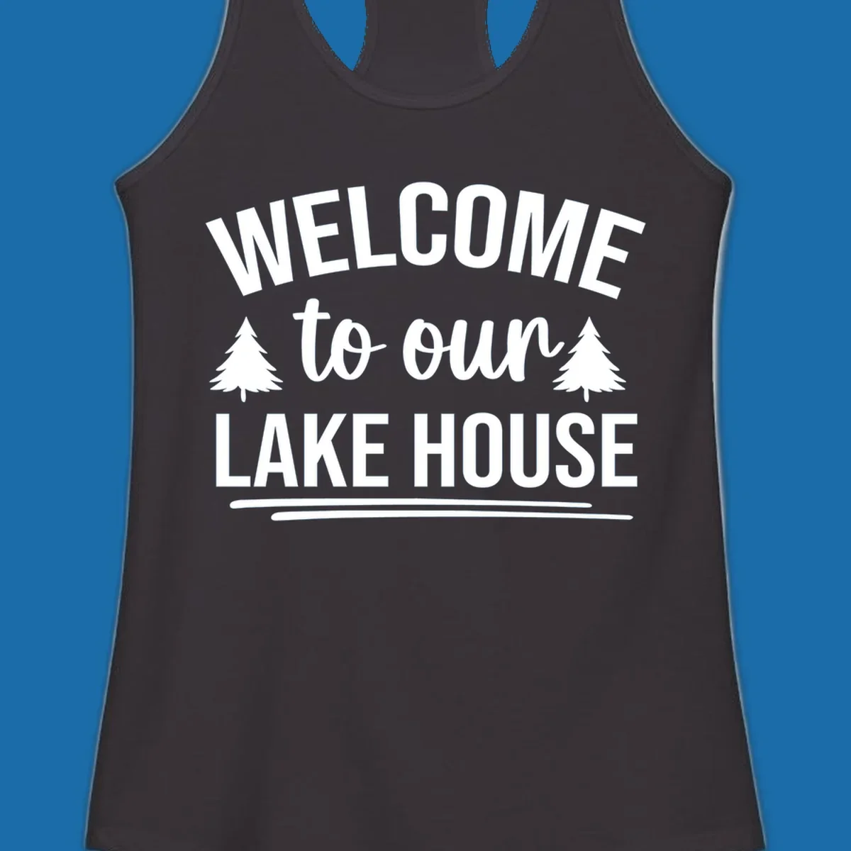 Welcome to our lake house design with trees. lake-house-welcome.
