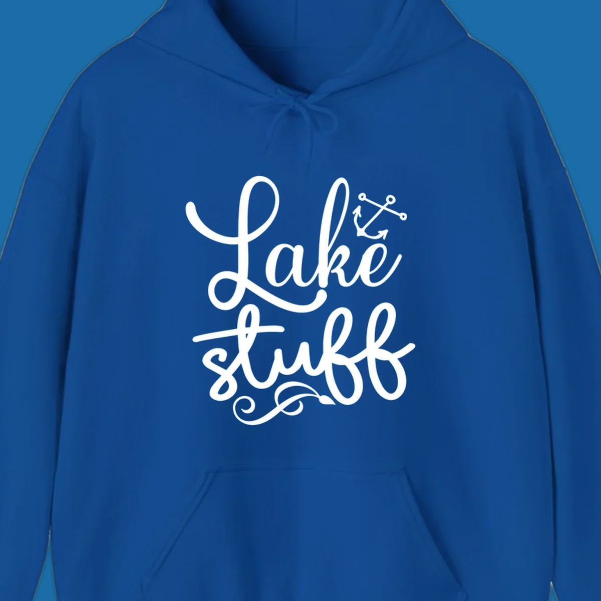 Lake Stuff text with anchor graphic, lake-stuff-anchor