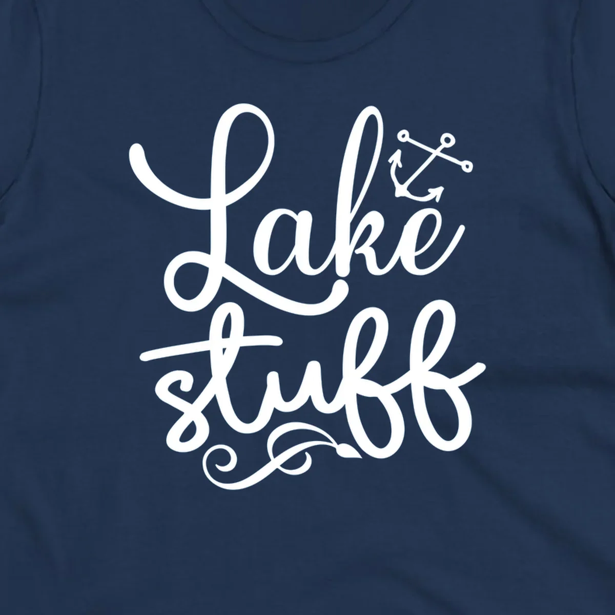 Lake Stuff text with anchor graphic, lake-stuff-anchor