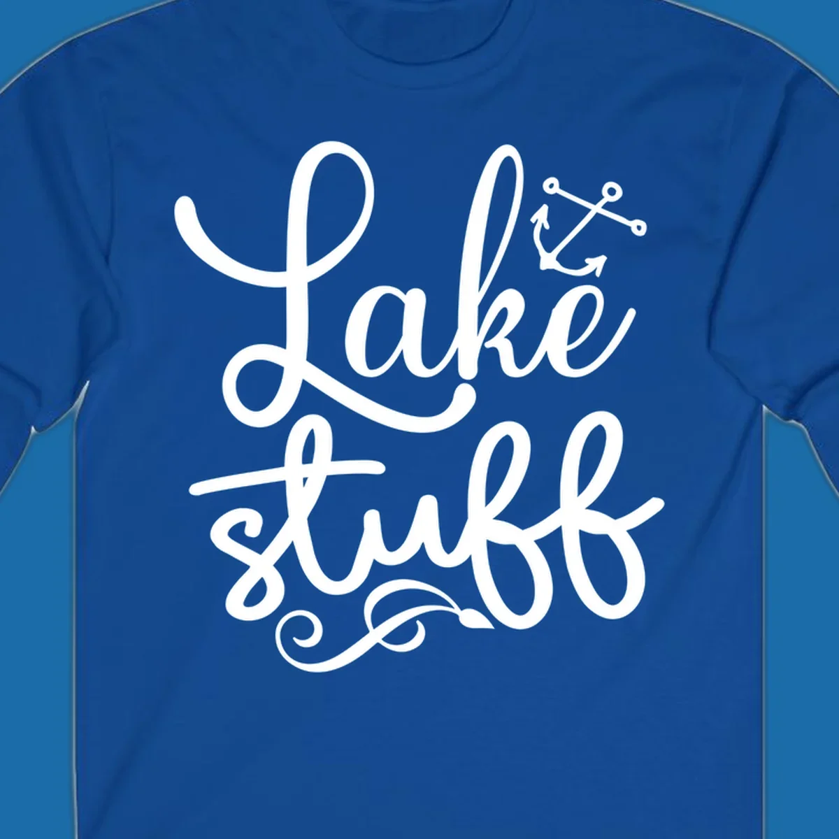 Lake Stuff text with anchor graphic, lake-stuff-anchor