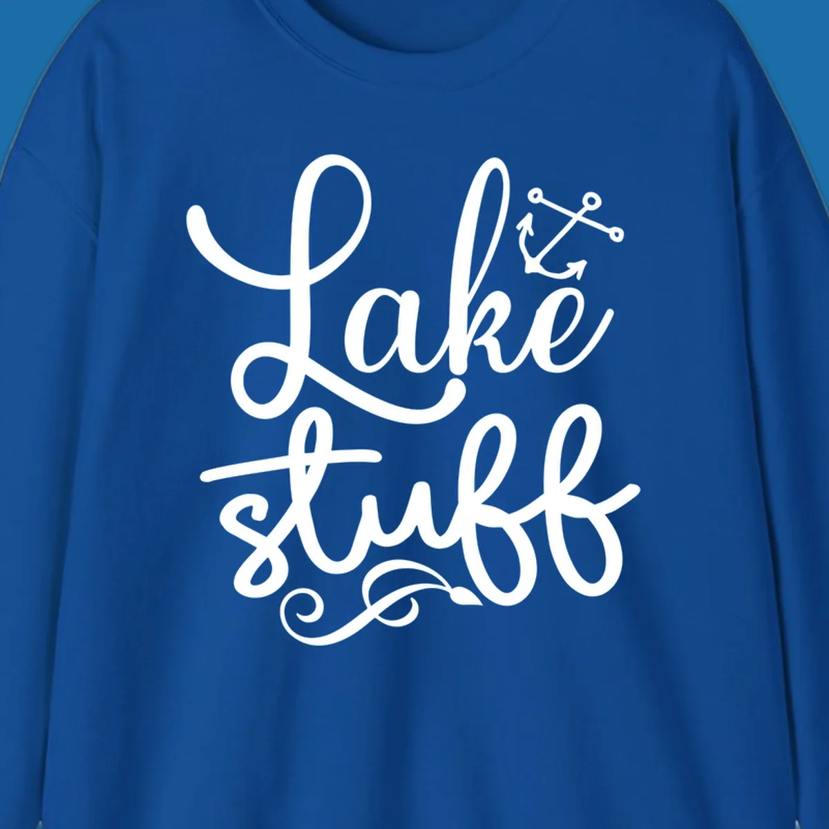 Lake Stuff text with anchor graphic, lake-stuff-anchor