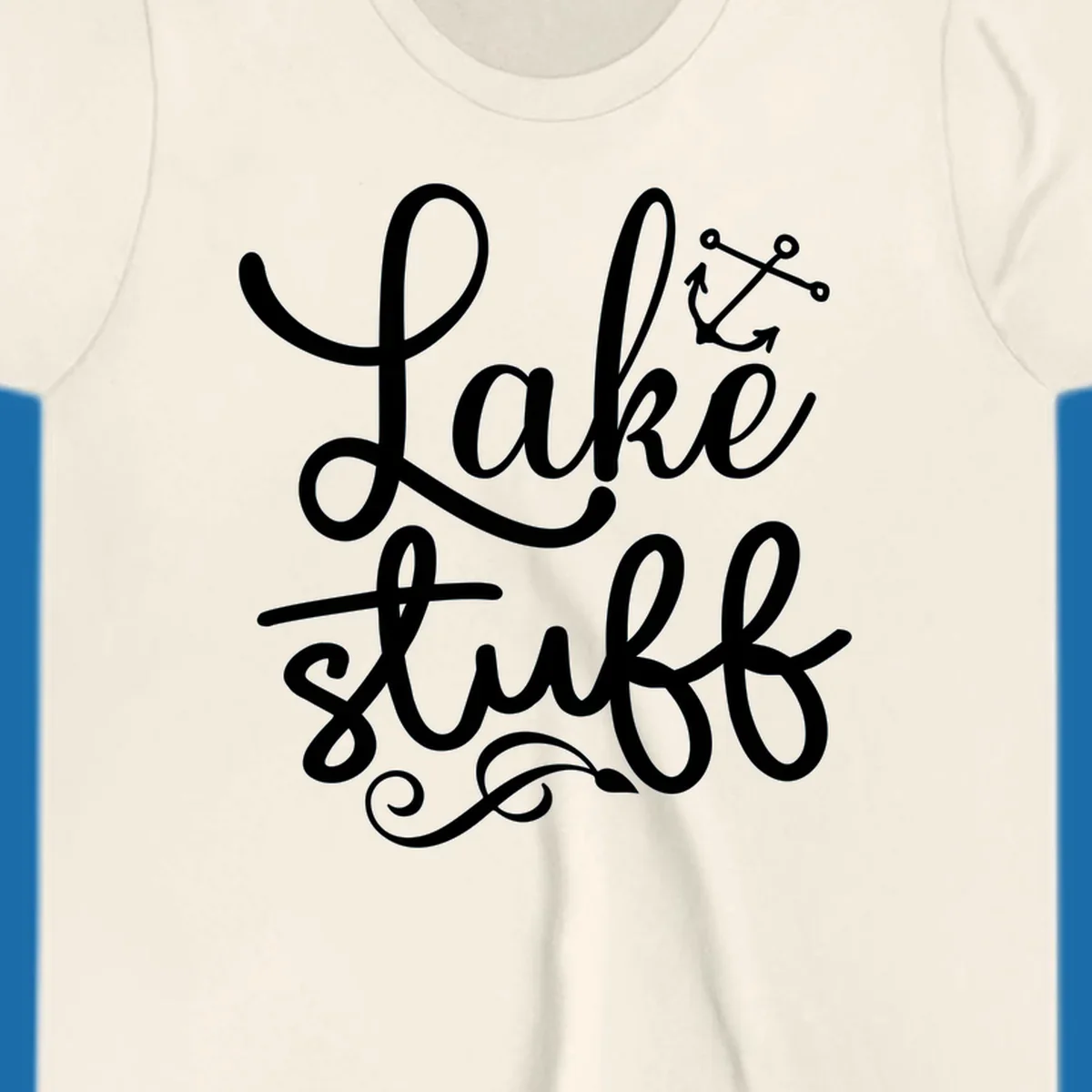 Lake Stuff text with anchor graphic, lake-stuff-anchor