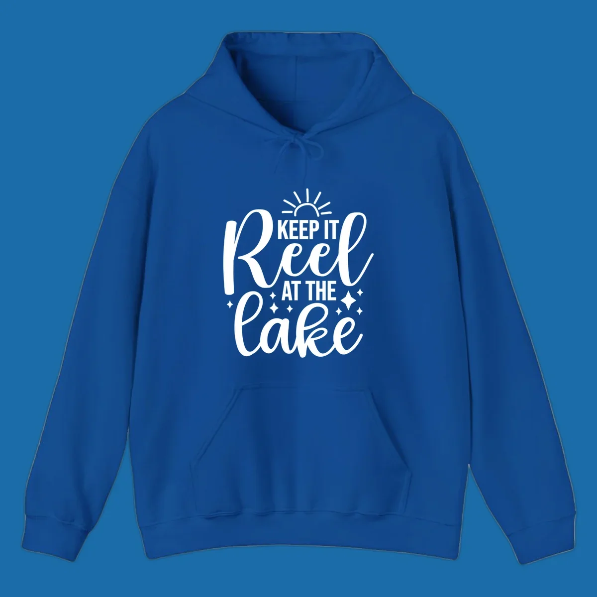 Keep It Reel At The Lake text and graphics design