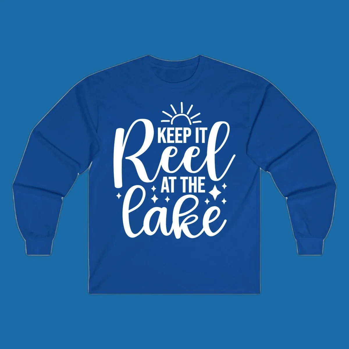 Keep It Reel At The Lake text and graphics design