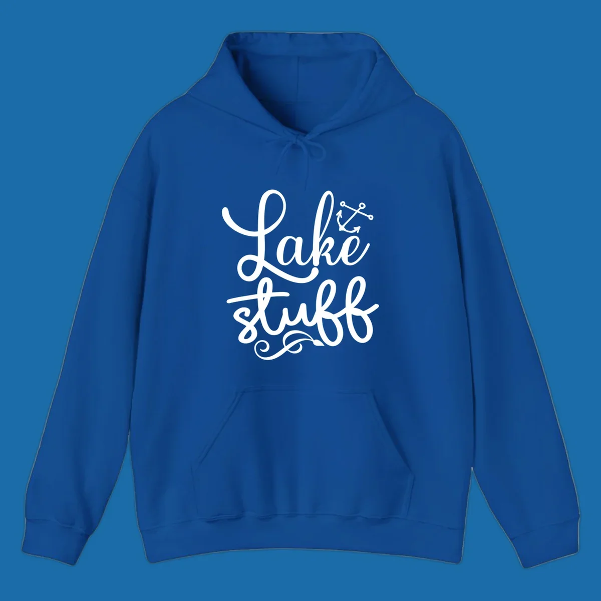 Lake Stuff text with anchor graphic, lake-stuff-anchor