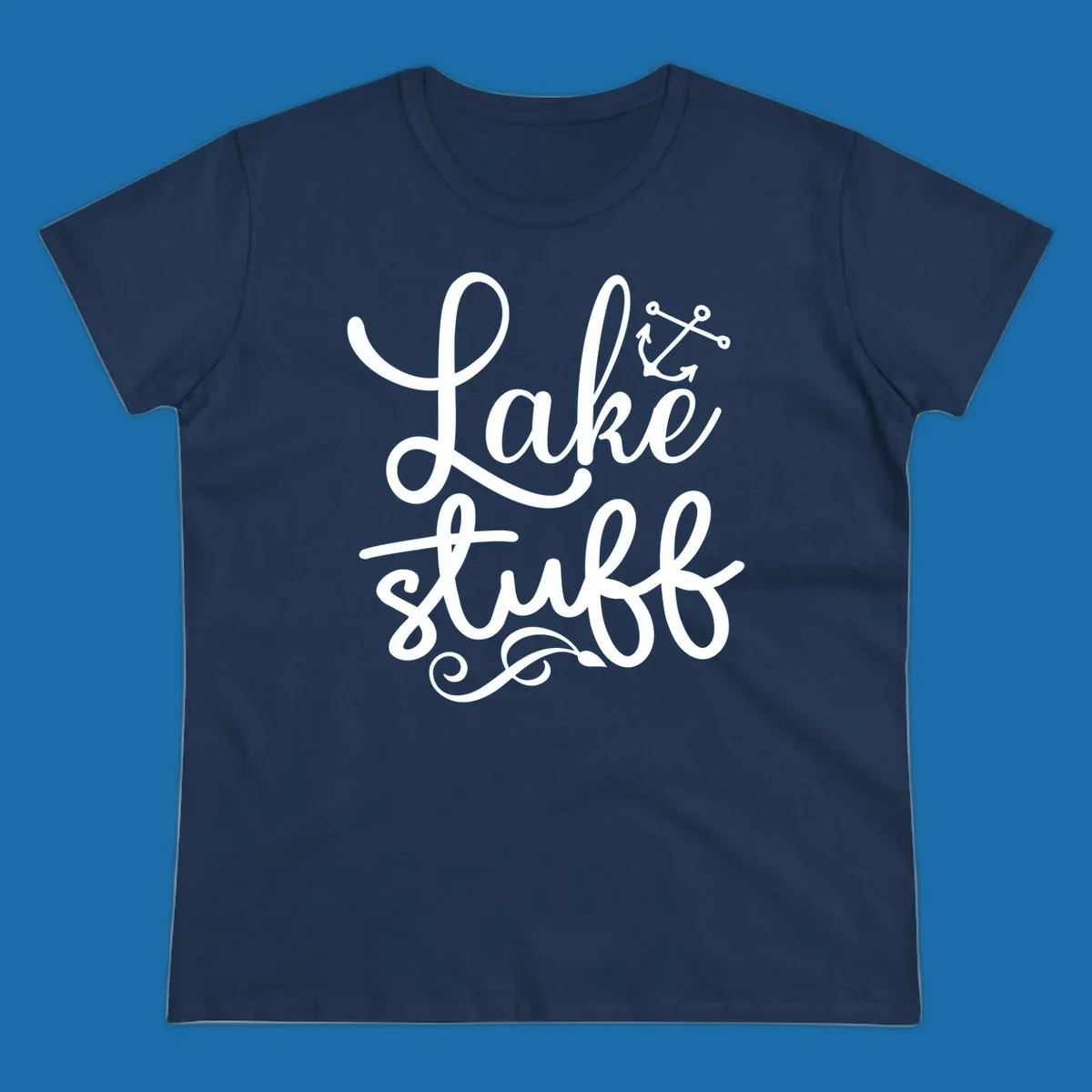 Lake Stuff text with anchor graphic, lake-stuff-anchor