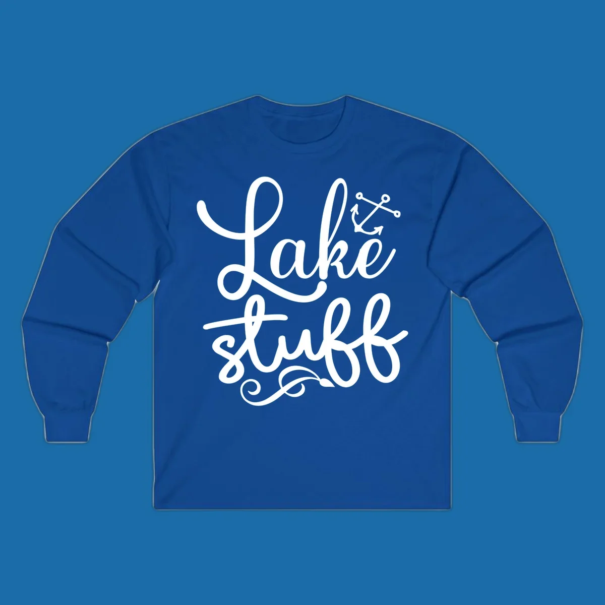 Lake Stuff text with anchor graphic, lake-stuff-anchor