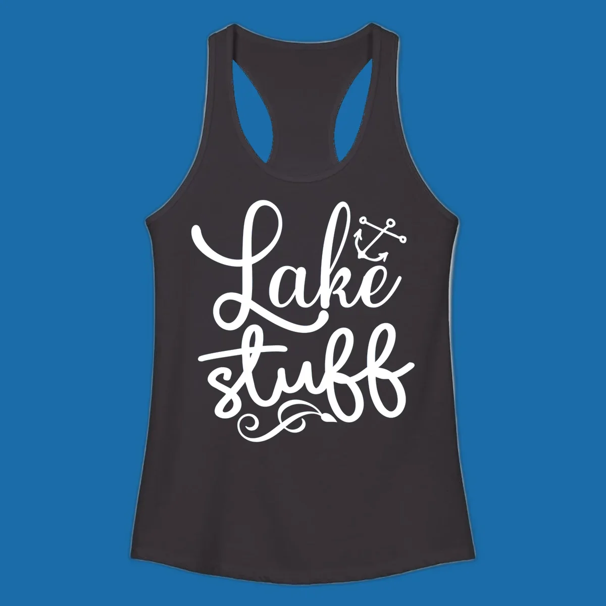 Lake Stuff text with anchor graphic, lake-stuff-anchor