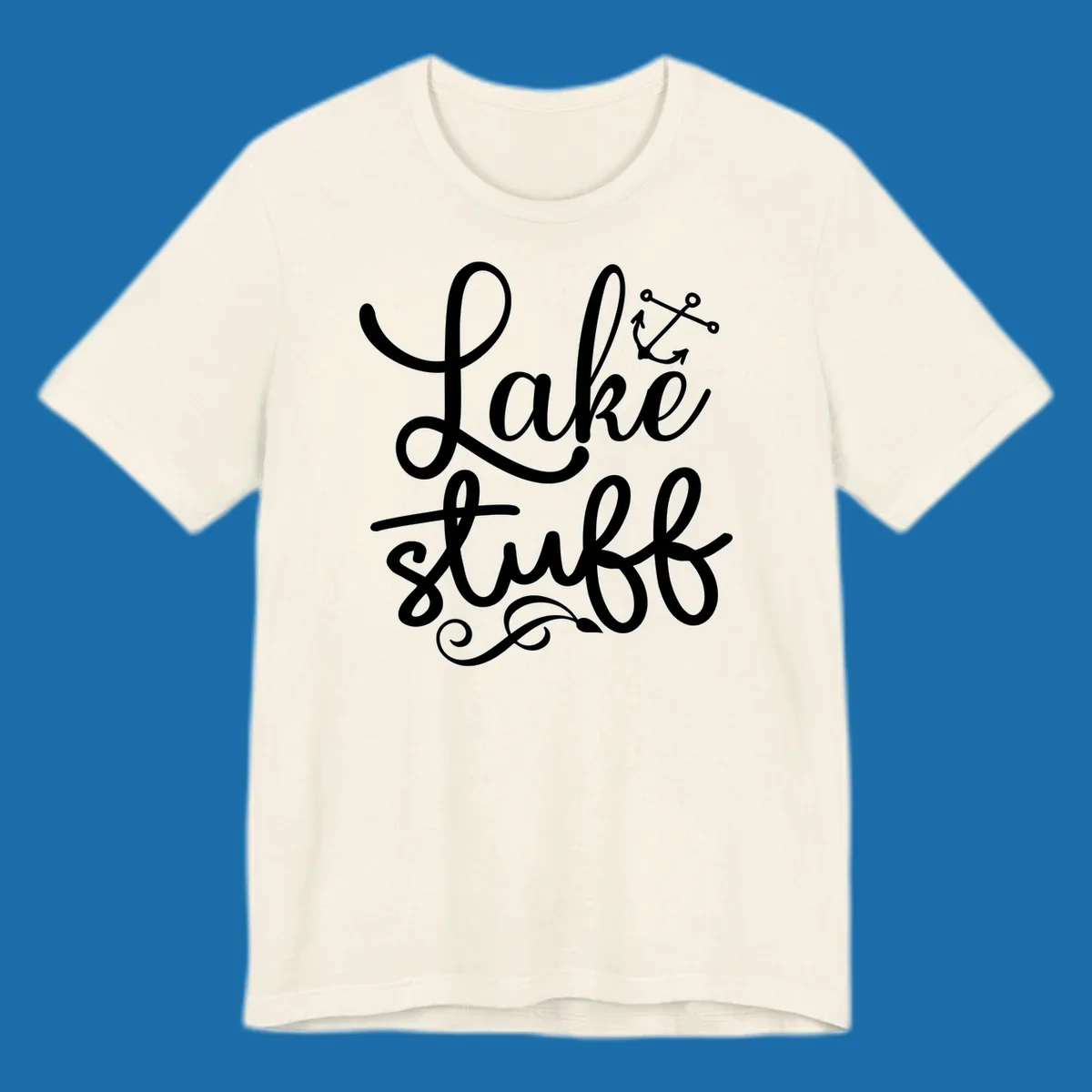 Lake Stuff text with anchor graphic, lake-stuff-anchor